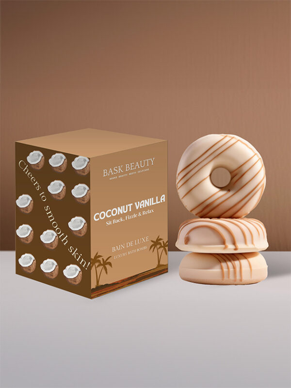 Bain De Luxe Coconut Vanilla Bath Bombs (Pack of 3)